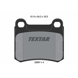 Klocki Textar - TEX2068701