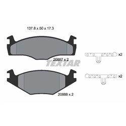 Klocki Textar - TEX2088708