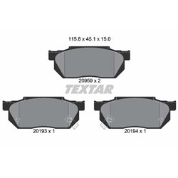 Klocki Textar - TEX2095902