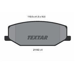 Klocki Textar - TEX2114202