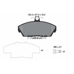 Klocki Textar - TEX2151504