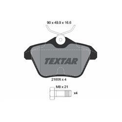 Klocki Textar - TEX2160601