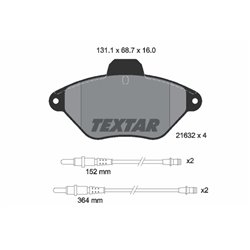 Klocki Textar - TEX2163201