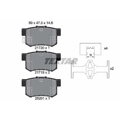 Klocki Textar - TEX2172001