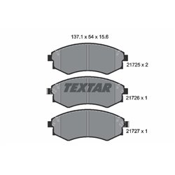 Klocki Textar - TEX2172502