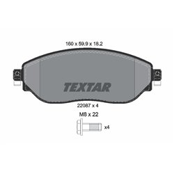 Klocki Textar - TEX2208701