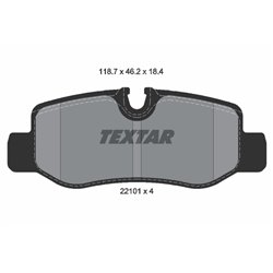 Klocki Textar - TEX2210101