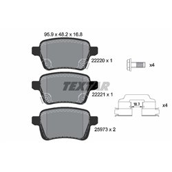 Klocki Textar - TEX2222001