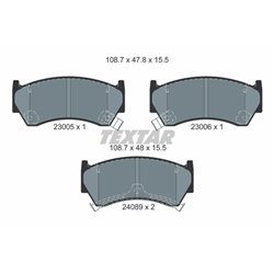 Klocki Textar - TEX2300501