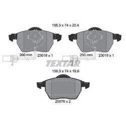 Klocki Textar - TEX2301802