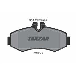 Klocki Textar - TEX2302201