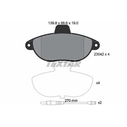 Klocki Textar - TEX2304201