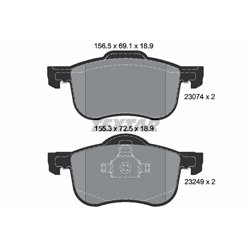 Klocki Textar - TEX2307401