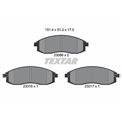 Klocki Textar - TEX2308601
