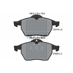 Klocki Textar - TEX2311502