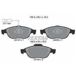 Klocki Textar - TEX2314101