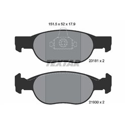 Klocki Textar - TEX2318101