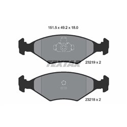 Klocki Textar - TEX2321901
