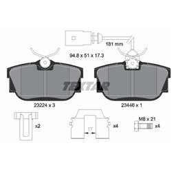 Klocki Textar - TEX2322416