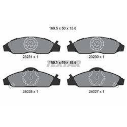 Klocki Textar - TEX2323101