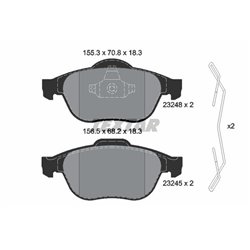 Klocki Textar - TEX2324802