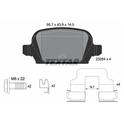 Klocki Textar - TEX2328404
