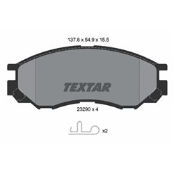 Klocki Textar - TEX2329002