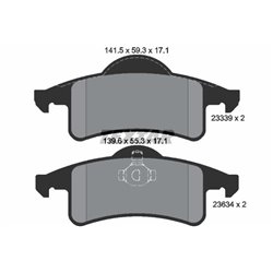 Klocki Textar - TEX2333901