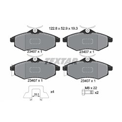 Klocki Textar - TEX2340702