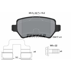 Klocki Textar - TEX2341702