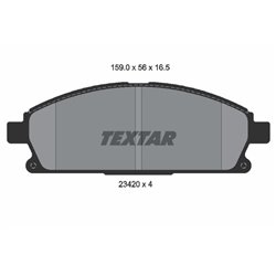 Klocki Textar - TEX2342004