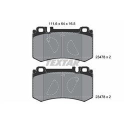 Klocki Textar - TEX2347801