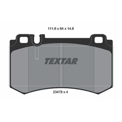Klocki Textar - TEX2347802