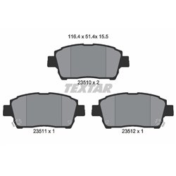 Klocki Textar - TEX2351002