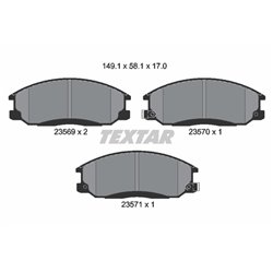 Klocki Textar - TEX2356901