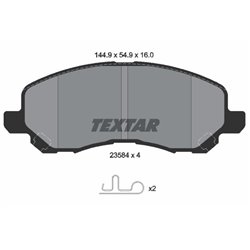 Klocki Textar - TEX2358401