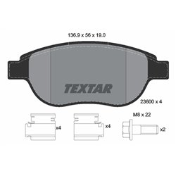 Klocki Textar - TEX2360001