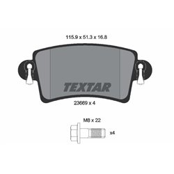 Klocki Textar - TEX2366901
