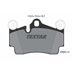 Klocki Textar - TEX2369402