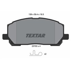 Klocki Textar - TEX2370301
