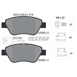 Klocki Textar - TEX2370502