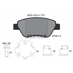 Klocki Textar - TEX2370507