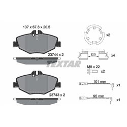 Klocki Textar - TEX2374303