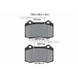 Klocki Textar - TEX2375301