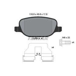 Klocki Textar - TEX2376001