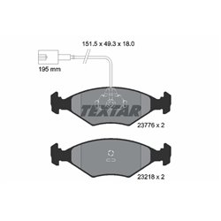 Klocki Textar - TEX2377601