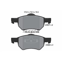 Klocki Textar - TEX2380701