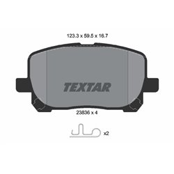 Klocki Textar - TEX2383601