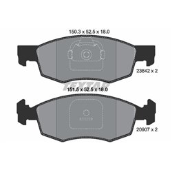 Klocki Textar - TEX2384201
