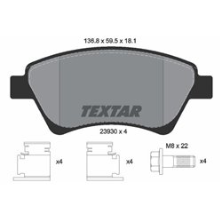 Klocki Textar - TEX2393001